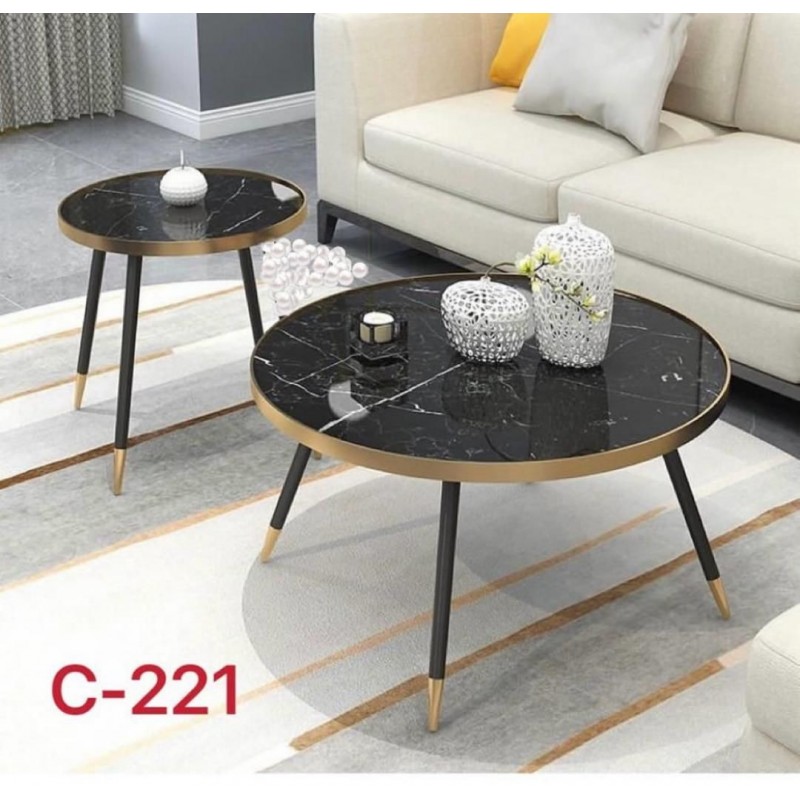 Lot De 2 Table Basse De Salon Design Moderne